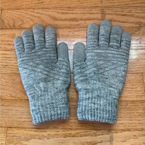 Moshi Digits Winter Texting Gloves Touchscreen, Size Small Dark Gray Knit Gloves